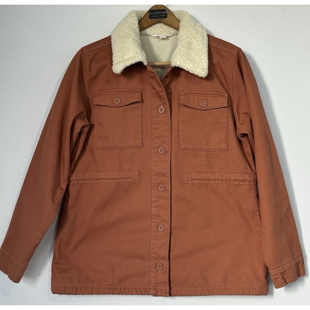 Hang Ten‎ Sherpa Utility Jacket Work Light Rust Farm Women's M